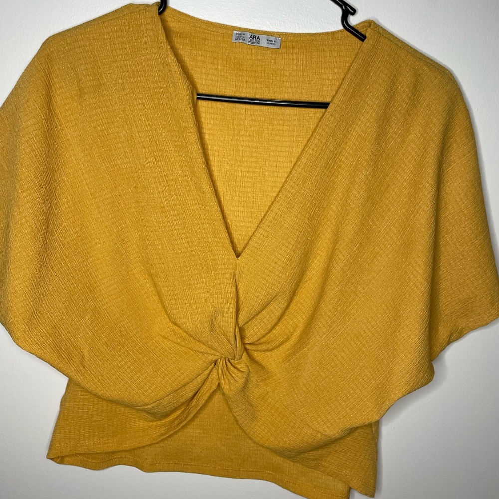 Zara yellow top